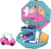 Playset Polly Pocket Travel com 2 microbonecas e carro de brinquedo Playset Polly Pocket Travel com 2 microbonecas e carro de brinquedo
