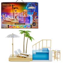 Playset Rainbow High Color Change Pool & Beach com 7 bonecos