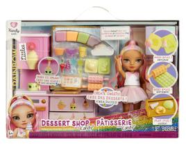 Playset Rainbow High Littles Dessert Shop + Small Doll
