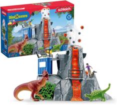 Playset Schleich Dinossauros - Base de Exploração com Vulcão LED