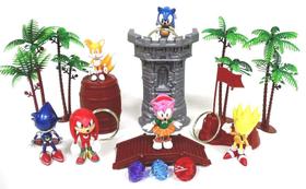 Playset Sonic de 18 peças com bonecos e acessórios
