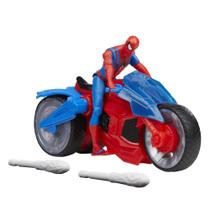 Playset Spider-Man Web Blast Cycle com boneco de ação de 4 polegadas