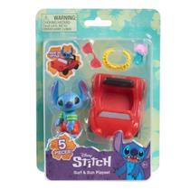 Playset Stitch Mini Figura 5cm C/ Veiculo 3990 - Sunny