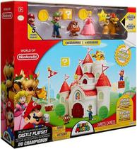 Playset Super Mario Castelo Do Reino Cogumelo Candide 3018