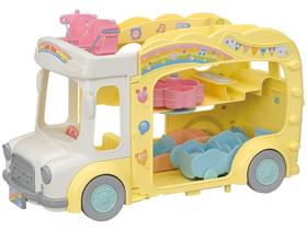 Playset Sylvanian Families Ônibus Arco-íris Jardim - a Infância Epoch 7 Peças Playset Sylvanian Families Ônibus Arco-íris Jardim - a Infância Epoch 7 Peças