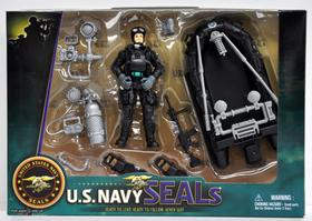 Playset United States Navy Seal com acessórios + Figura de 9 cm