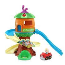 Playset VTech CocoMelon Go! Vá! Conjunto de trilhas Smart Wheels Treehouse