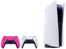 PlayStation 5 825GB 1 Controle Branco - Sony + Controle DualSense Nova Pink