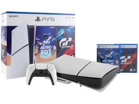 PlayStation 5 Disk 2025 1TB 1 Controle Branco Sony com 2 Jogos PlayStation 5 Disk 2025 1TB 1 Controle Branco Sony com 2 Jogos