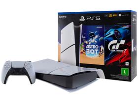 PlayStation 5 Slim Edição Digital 1TB 1 Controle Branco Sony com 2 Jogos PlayStation 5 Slim Edição Digital 1TB 1 Controle Branco Sony com 2 Jogos