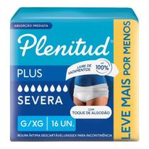 Plenitud Protect Plus Roupa Íntima Descartável G XG 16 Und