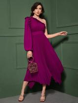Plissado Simples elegante Vestido Plissado Simples elegante Vestido