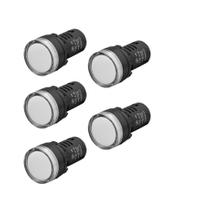 PLML5L220 Sinaleiros A Led Branco Diam.22mm 220V Giovenzana 5pçs