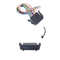 Plug 12 Vias Chicote do Retrovisor Golf Gol Voyage Fêmea 1.6 mm