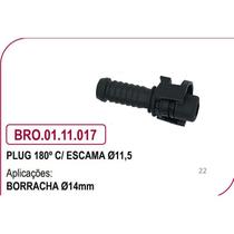 PLUG 180º C/ ESCAMA diametro 11,5mm p/ mangueira de BORRACHA PLUG 180º C/ ESCAMA diametro 11,5mm p/ mangueira de BORRACHA