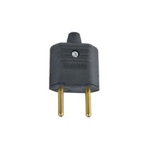 Plug 2 Pinos 10A Macho PLD1 Preto Margirius Plug 2 Pinos 10A Macho PLD1 Preto Margirius