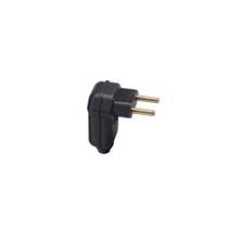 Plug 2P 10A Preto Versatil Lateral 90 Com Prensa Margirius Plug 2P 10A Preto Versatil Lateral 90 Com Prensa Margirius