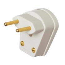 Plug 2P Saída Lateral 90º 10A/250v Cinza Ref 1453 Fame Plug 2P Saída Lateral 90º 10A/250v Cinza Ref 1453 Fame