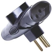 Plug 2P+T 10A 250V Preto - Tramontina - Tramontina