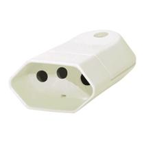 Plug 2P+T 10A Fêmea Branco Pezzi