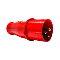 Plug 2p + t 16a 380/440v 9h verm. ip44 brasikon s-3079 steck