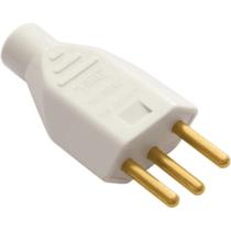 Plug 2P+T Juncão Macho 10A/250v Cinza Ref 1729 Fame Plug 2P+T Juncão Macho 10A/250v Cinza Ref 1729 Fame