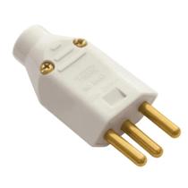 Plug 2P+T Juncão Macho 20A/250v Cinza Ref 1730 Fame