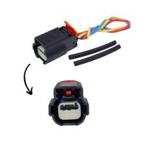 Plug 3 Vias Conector Chicote do Sensor Rotação Montana Agile 1.4 terminal 0,8 mm