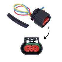 Plug 3 Vias Conector Chicote Sensor Fase Captiva Sport V6 3.0 3.6