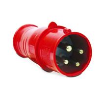 Plug 3P+T 16A 380/440V Vermelho Newkon 4076 - Steck Plug 3P+T 16A 380/440V Vermelho Newkon 4076 - Steck