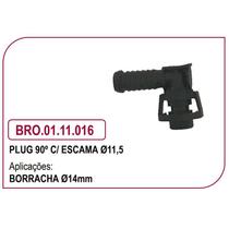 PLUG 90º C/ ESCAMA dIAMETRO 11,5mm P MANGUEIRA DE BORRACHA D
