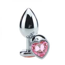 PLUG AÇO C/ JÓIA CORAÇÃO MÉDIO 7 x 4 cm PLUG AÇO C/ JÓIA CORAÇÃO MÉDIO 7 x 4 cm