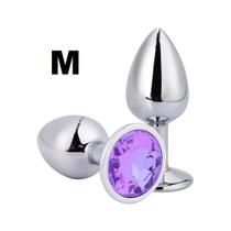 PLUG AÇO MÉDIO C/ JÓIA 8,5 x 3,5 cm PLUG AÇO MÉDIO C/ JÓIA 8,5 x 3,5 cm