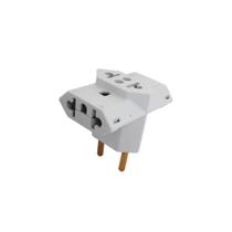 Plug Adapta Tomada T- 3 Pinos P/2 Tomada Padrão Plug Adapta Tomada T- 3 Pinos P/2 Tomada Padrão