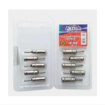 Plug adaptador de antena CB90B cromado (10Un)