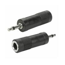 Plug Adaptador de Áudio P10 x P2 Preto