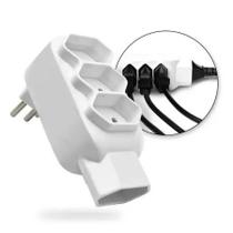 Plug adaptador de tomada c/ 4 entradas intech yp8116