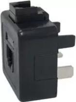 Plug Adaptador FONE/FAX Duplo C/JACK Amer.+padrao JP-13PRETO