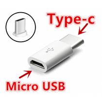 Plug Adaptador Micro Usb V8 Femea X Usb Tipo C Macho Premium