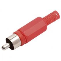 Plug Adaptador Rca Vermelho 590 - Kit C/10