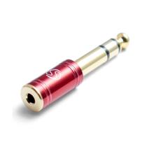 Plug adaptador santo angelo p2 p10 estereo niquelad vermelho Plug adaptador santo angelo p2 p10 estereo niquelad vermelho