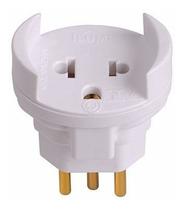 Plug Adaptador Universal 10A Branco 1211 - Ilumi Plug Adaptador Universal 10A Branco 1211 - Ilumi
