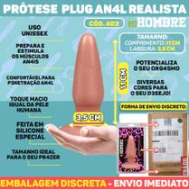 Plug anal 11 x 3,5cm creme a03