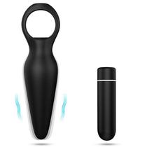 plug anal 2 em 1 Vibrador e Plug Anal com 9 Vibrações Recarregável S-Hande