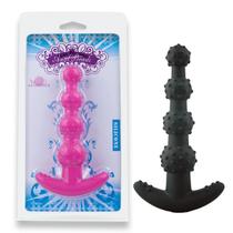 Plug anal bolinhas estimuladores em silicone - Sex shop - vipmix