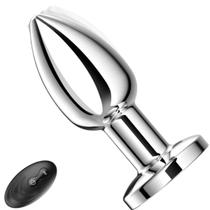 Plug Anal C/ Vibração com Led Controle Remoto Prazer Extremo