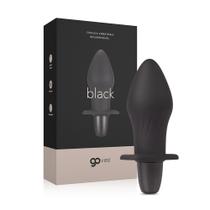 Plug Anal Cápsula Vibratória Multivelocidade Recarregável Go Vibe Black