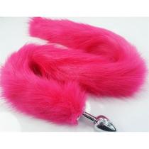 Plug Anal Cauda de Raposa Longa 81cm - Pink