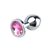 Plug Anal com Joia em Aço Inox Médio Dilatador Anal Sex Shop Plug Anal com Joia em Aço Inox Médio Dilatador Anal Sex Shop