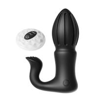 Plug Anal com Motor duplo com 7 Modos de Vibração e Controle